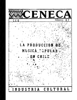 Cubierta para La producción de música popular en Chile