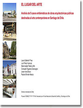 Cubierta para El lugar del arte: análisis de 5 casos emblemáticos de obras arquitectónicas públicas destinadas al arte contemporáneo en Santiago de Chile
