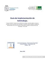 Cubierta para Guía de implementación de teletrabajo