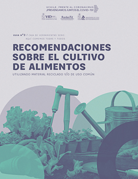 Cubierta para Recomendaciones sobre el cultivo de alimentos utilizando material reciclable y/o de uso común