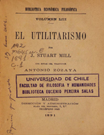 Cubierta para El utilitarismo