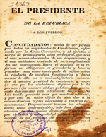 Cubierta para El Presidente de la República a los pueblos