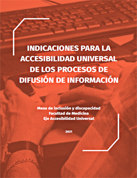 Cubierta para Indicaciones para la accesibilidad universal de los procesos de difusión de información