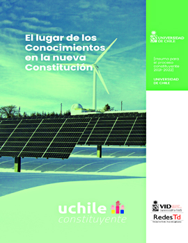 Cubierta para El lugar de los conocimientos en la nueva Constitución
