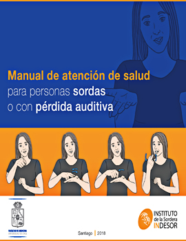 Cubierta para Manual de atención de salud para personas sordas o con pérdida auditiva