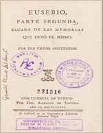 Cubierta para Eusebio: sacada de las memorias que dexó el mismo : parte segunda