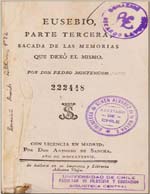 Cubierta para Eusebio: sacada de las memorias que dexó el mismo : parte tercera