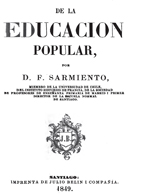 Cubierta para De la educación popular