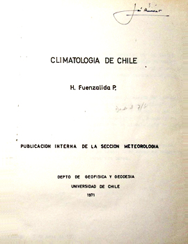 Cubierta para Climatología de Chile