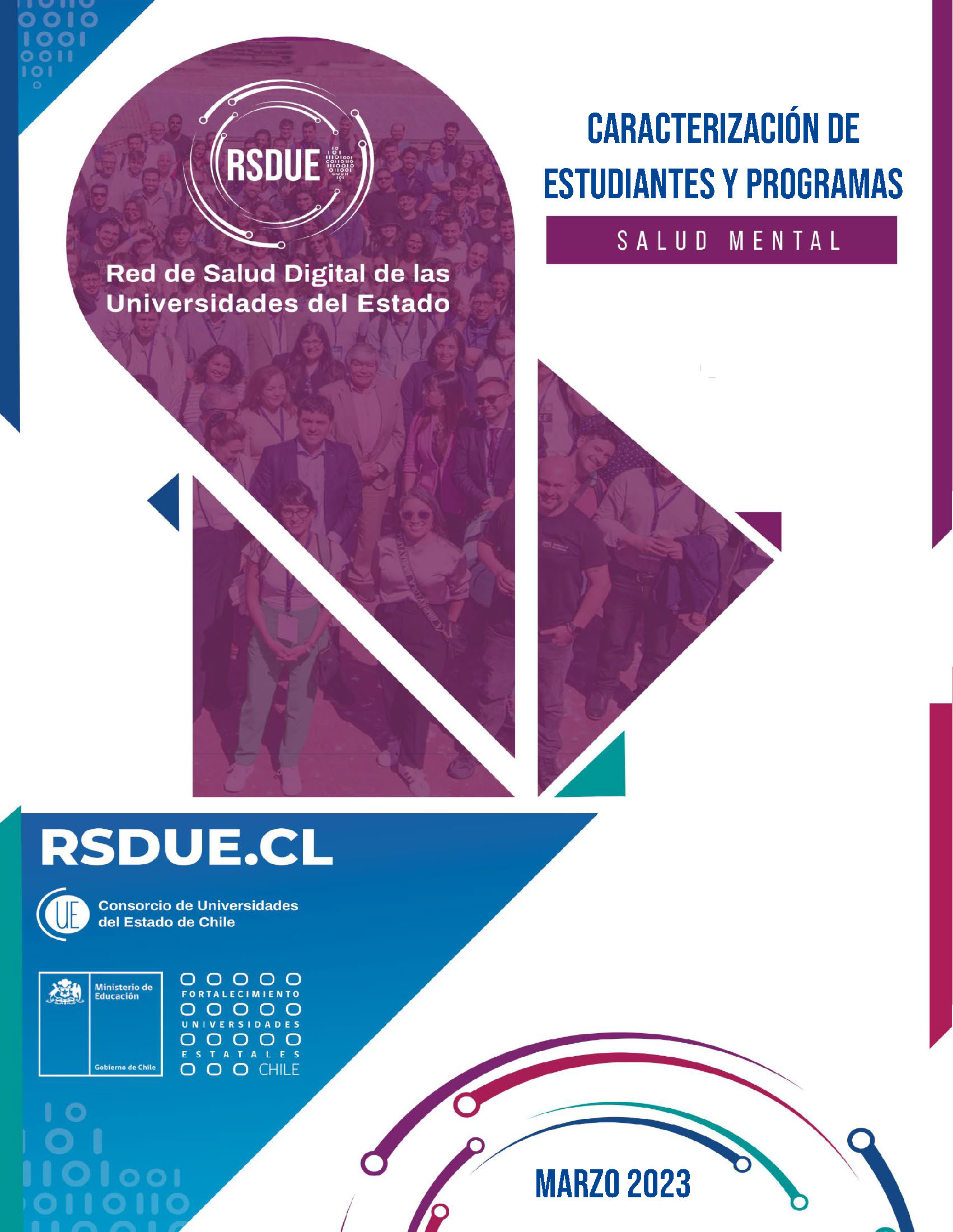 Cubierta para Caracterización del Estado de Salud Mental de los Estudiantes y de los Programas de Prevención de las Universidades de la RSDUE