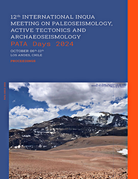 Cubierta para Proceedings of the 12th International INQUA meeting on Paleoseismology, Active Tectonics and Archaeoseismology, October 6th-11th, 2024, Los Andes, Chile