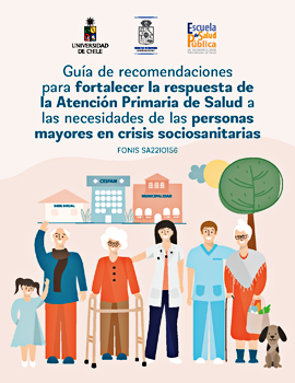 Cubierta para Guía de recomendaciones para fortalecer la respuesta de la Atención Primaria de Salud a las necesidades de las personas mayores en crisis sociosanitarias