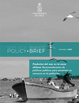 Cubierta para Policy Brief: Productos del mar en la mesa chilena: recomendaciones de políticas públicas para aumentar su consumo en la población