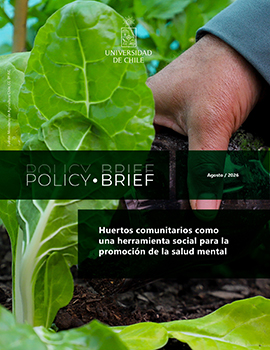 Cubierta para Policy Brief - Huertos comunitarios como una herramienta social para la promoción de la salud mental