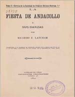 Cubierta para La Fiesta de Andacollo i sus danzas