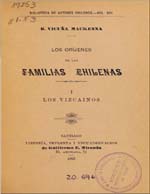 Cubierta para Los oríjenes de las familias chilenas