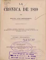 Cubierta para La crónica de 1810: tomo primero