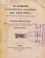 Cubierta para El sacrosanto y ecuménico Concilio de Trento