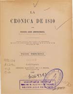 Cubierta para La crónica de 1810: tomo tercero