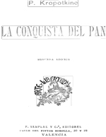Cubierta para La conquista del pan