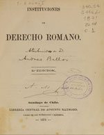 Cubierta para Instituciones de derecho romano