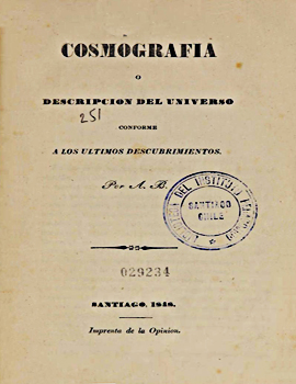 Cubierta para Cosmografia o descripcion del universo