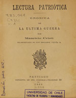 Cubierta para Crónica de la última guerra