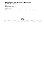 Cubierta para Elementos de botánica forestal: I. Morfología