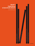 Cubierta para Actas del 1er. Congreso nacional de ciencias sociales y educación: 22, 23 y 24 de septiembre de 2011