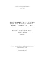 Cubierta para Prioridades en salud y salud intercultural