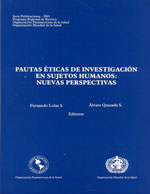 Cubierta para Pautas éticas de investigación en sujetos humanos: nuevas perspectivas