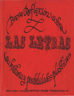 Cubierta para Breve reflexión sobre las letras: su historia y posibilidades plásticas