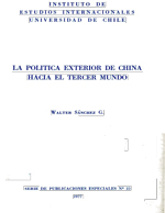 Cubierta para La política exterior de China hacia el Tercer Mundo