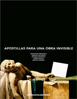 Cubierta para Apostillas para una obra invisible