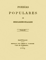 Cubierta para Poesías populares. Tomo VIII