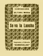 Cubierta para Cancionero última moda: se va la lancha