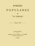 Cubierta para Poesías populares: de "El pequén"