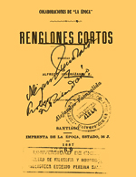 Cubierta para Renglones cortos: poesías