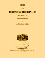Cubierta para Viaje a las provincias meridionales de Chile i su descripción