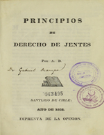 Cubierta para Principios de derecho de jentes