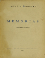Cubierta para Memorias: recuerdos de un emigrado