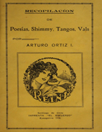Cubierta para Recopilación de poesías, shimmy, tangos y vals
