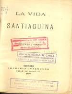 Cubierta para La vida santiaguina