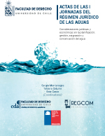 Cubierta para Actas de las I jornadas del régimen jurídico de las aguas: Consideraciones jurídicas y económicas en la planificación, gestión, asignación y conservación del agua