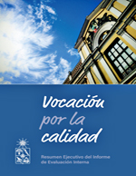 Cubierta para Vocación por la calidad: resumen Ejecutivo del Informe de Evaluación Interna