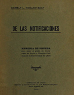 Cubierta para De las notificaciones