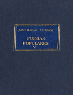 Cubierta para Poesías populares: tomo V