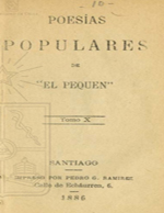 Cubierta para Poesias populares: tomo X
