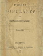 Cubierta para Poesías populares: tomo III