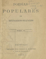 Cubierta para Poesías populares: tomo II